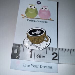I Need Space Cup If Coffee Pin Brooch